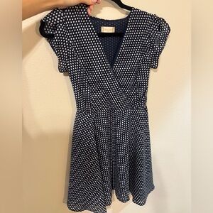 Altar’d State Navy Polka dot dress